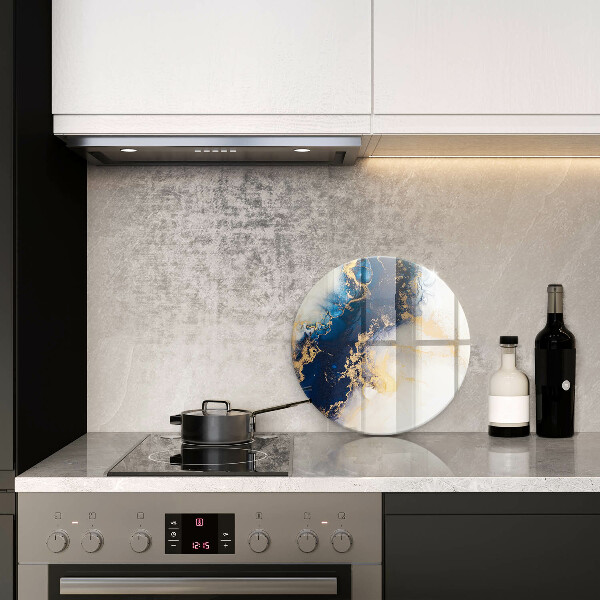 De vidrio templado Abstracción con azul