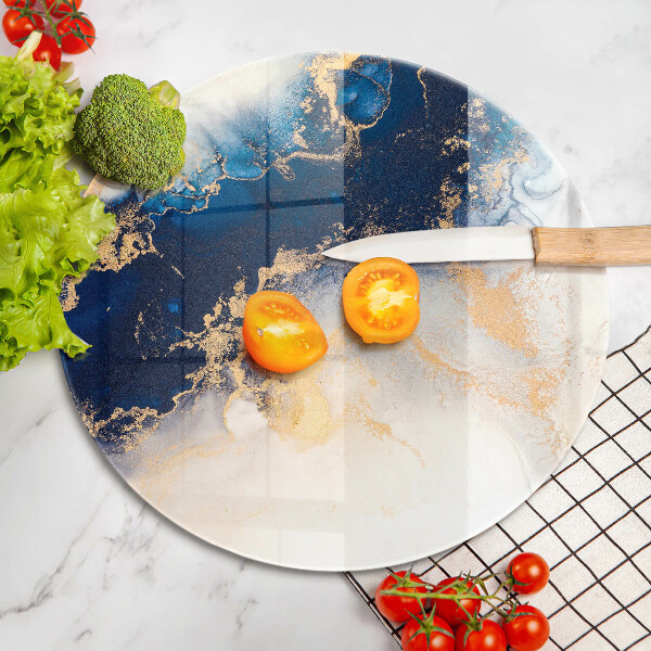 De vidrio templado Abstracción con azul