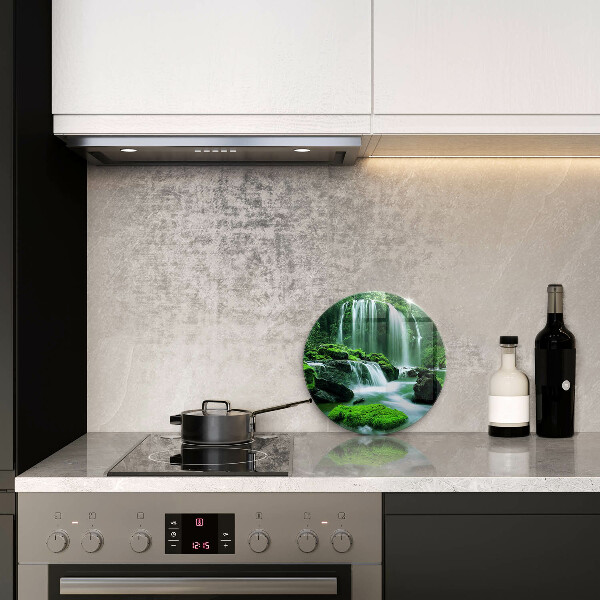 De vidrio templado Cascada salvaje en la selva