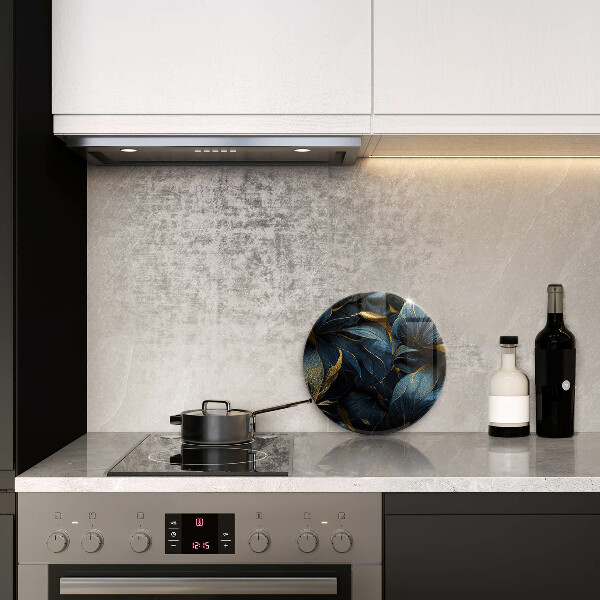 De vidrio templado Hojas decorativas con oro