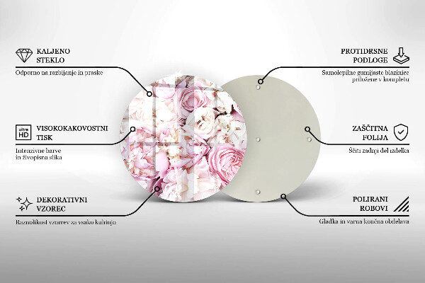 De vidrio templado Ramo de peonías