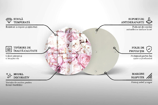 De vidrio templado Ramo de peonías