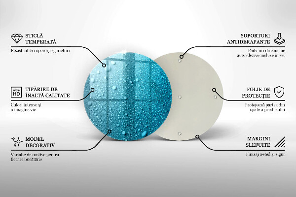 De vidrio templado Gotas de agua