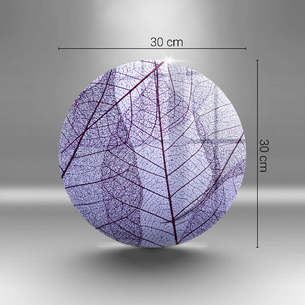 De vidrio templado Hojas con venas