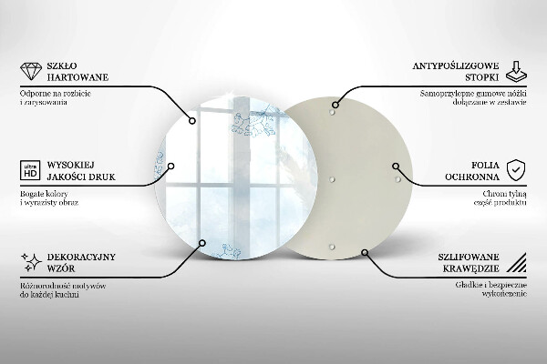De vidrio templado Fondo delicado