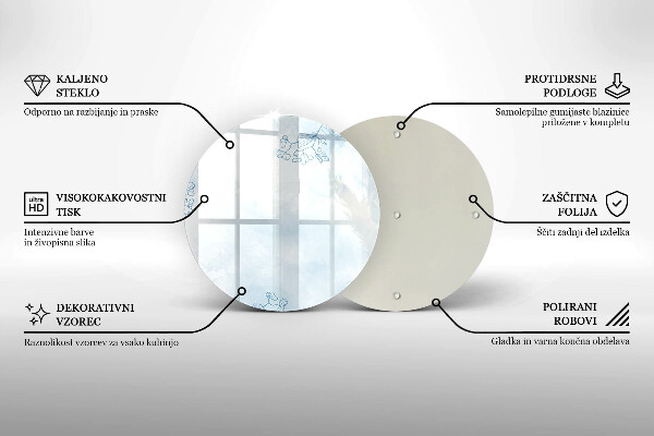 De vidrio templado Fondo delicado