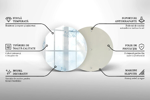 De vidrio templado Fondo delicado