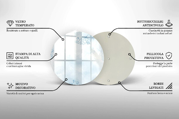 De vidrio templado Fondo delicado
