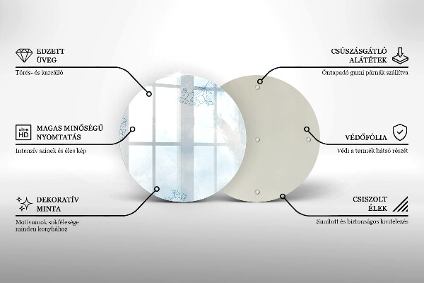 De vidrio templado Fondo delicado