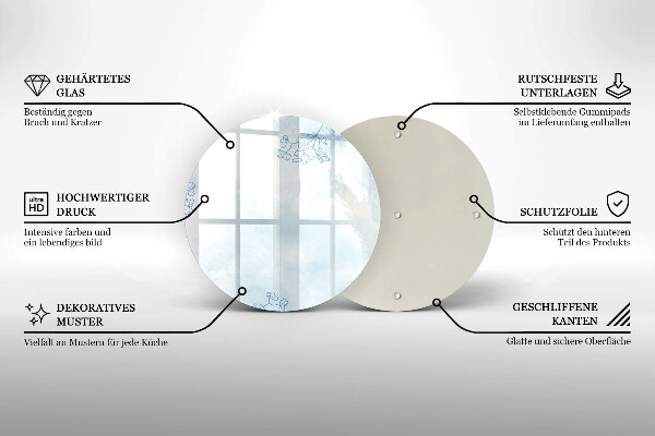 De vidrio templado Fondo delicado