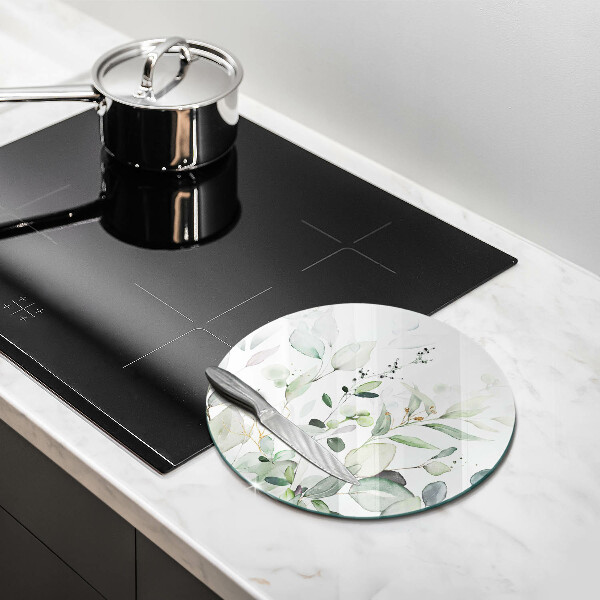 De vidrio templado Plantas de acuarela