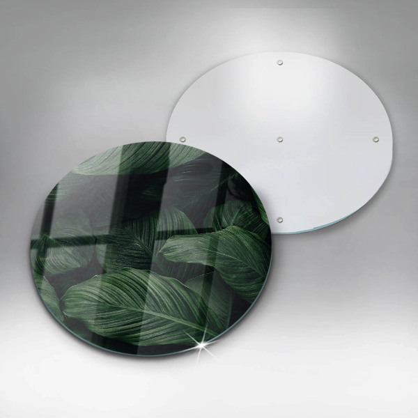 De vidrio templado Hojas oscuras