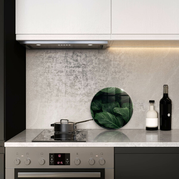 De vidrio templado Hojas oscuras