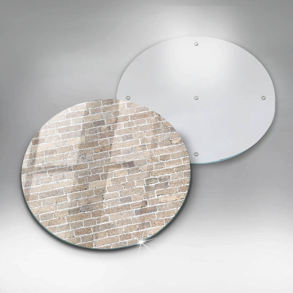 De vidrio templado Pared de ladrillo brillante