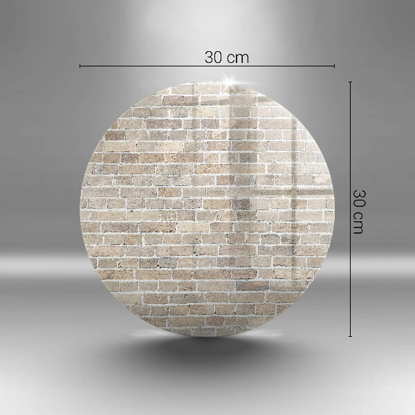 De vidrio templado Pared de ladrillo brillante