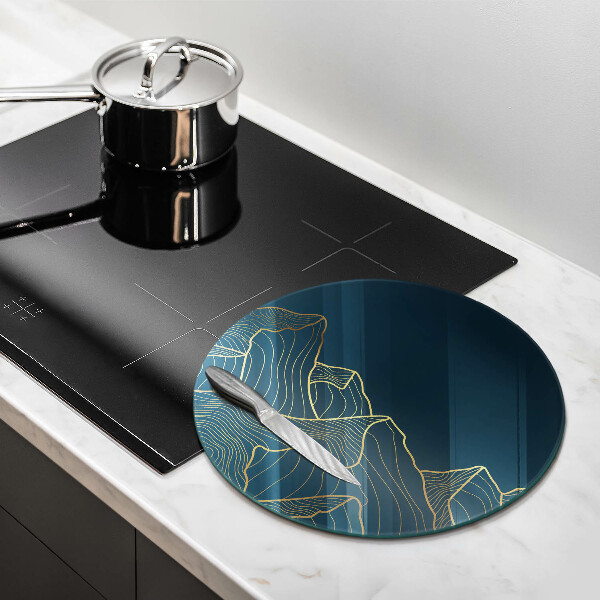 De vidrio templado Montañas abstractas