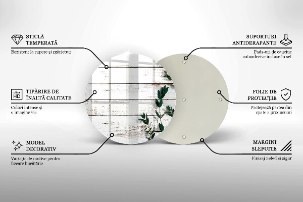 De vidrio templado Tablas y hojas viejas