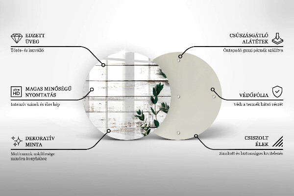 De vidrio templado Tablas y hojas viejas