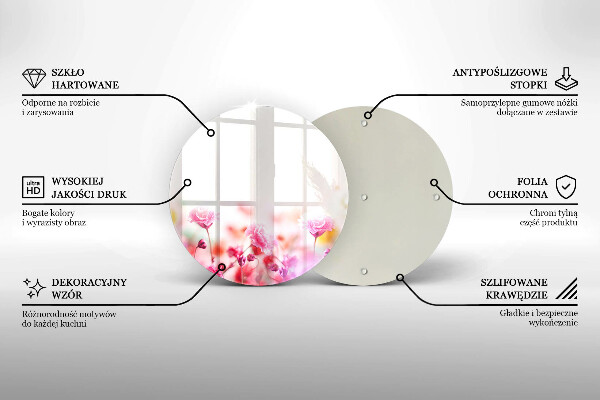 De vidrio templado Prado de flores