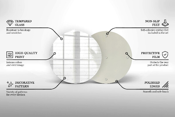 De vidrio templado Tableros brillantes modernos