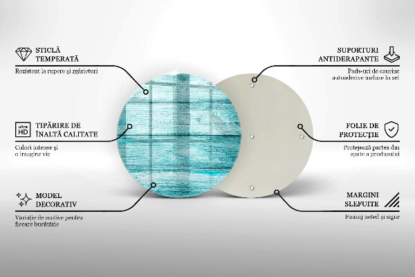 De vidrio templado Tableros de madera antiguos
