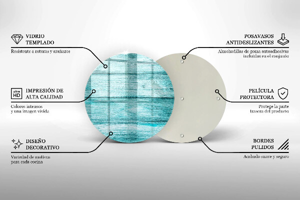 De vidrio templado Tableros de madera antiguos