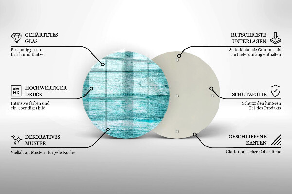 De vidrio templado Tableros de madera antiguos