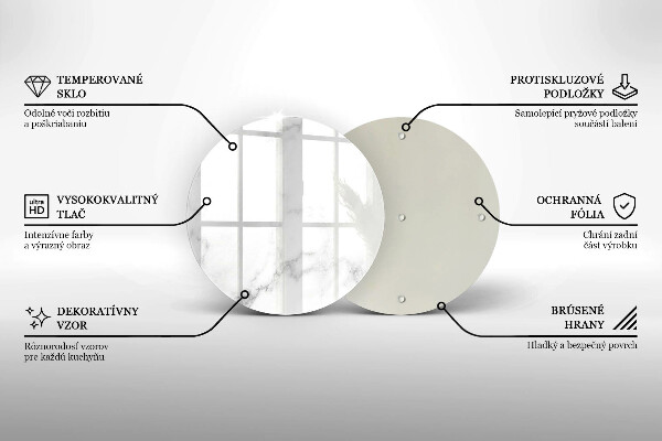 De vidrio templado Mármol moderno