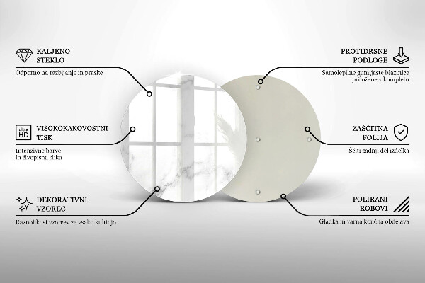 De vidrio templado Mármol moderno