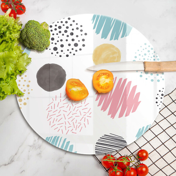 De vidrio templado Formas pintadas