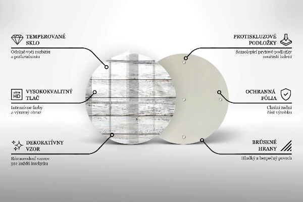 De vidrio templado Tableros de madera brillantes