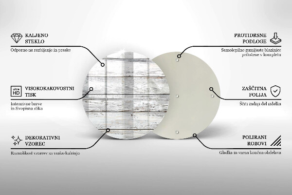 De vidrio templado Tableros de madera brillantes
