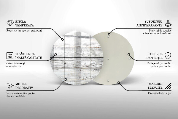 De vidrio templado Tableros de madera brillantes