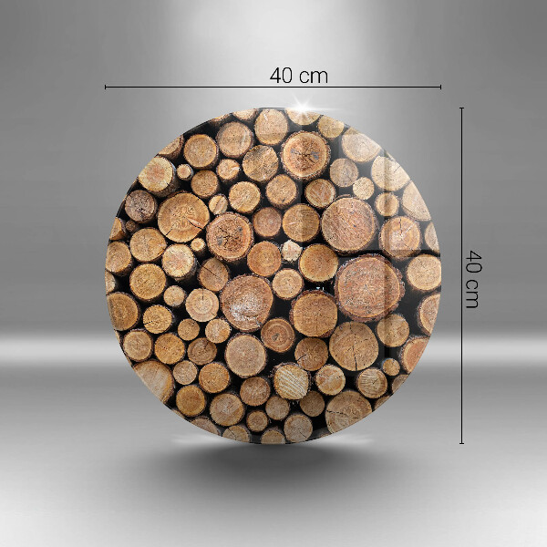 De vidrio templado Troncos de árboles
