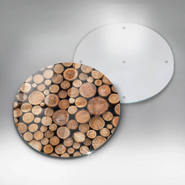 De vidrio templado Troncos de árboles