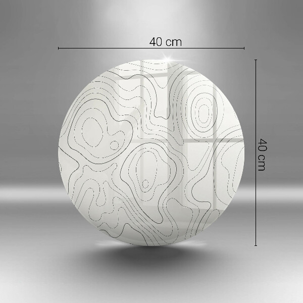 De vidrio templado Diseño de arte lineal