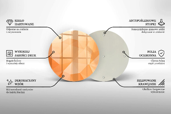 De vidrio templado Fondo geométrico