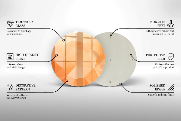 De vidrio templado Fondo geométrico