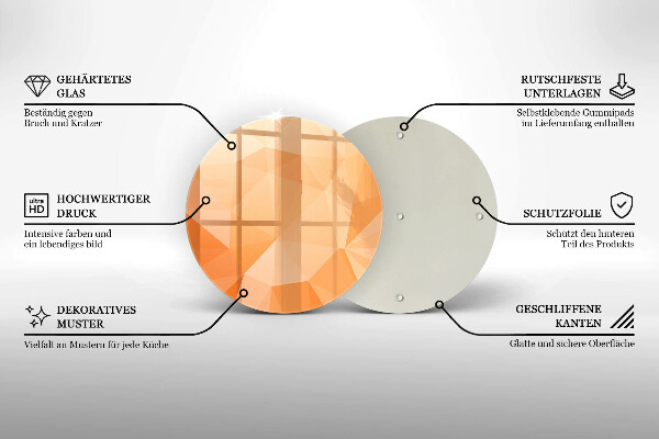De vidrio templado Fondo geométrico