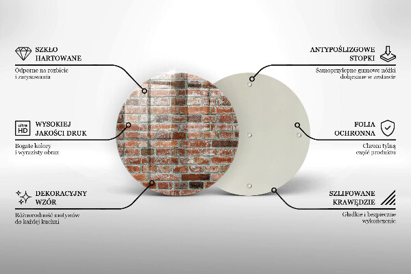 De vidrio templado Antiguo muro de ladrillo