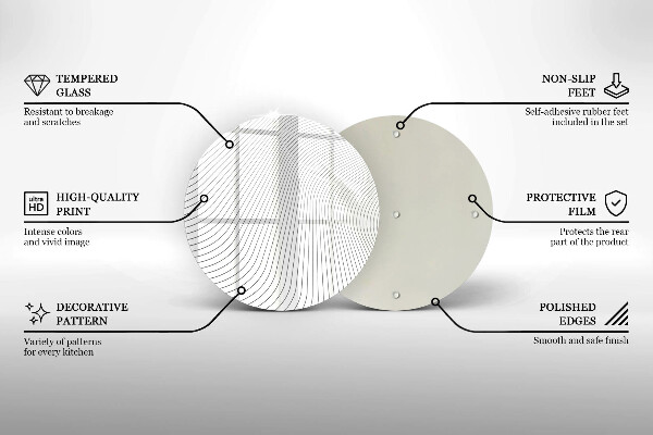 De vidrio templado Patrón de líneas modernas