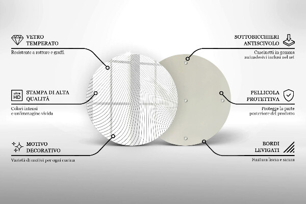 De vidrio templado Patrón de líneas modernas