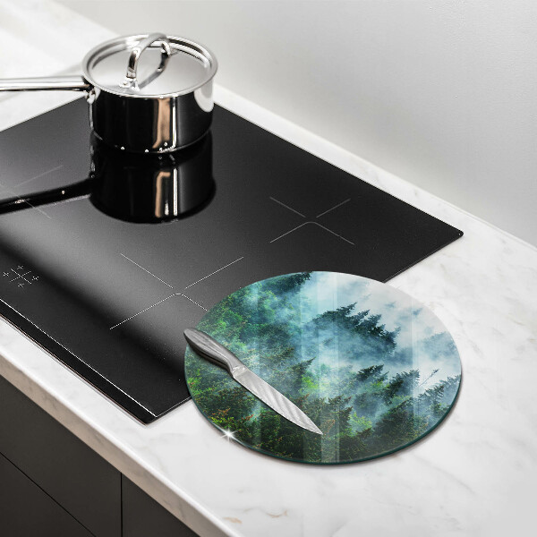 De vidrio templado Bosque en la niebla