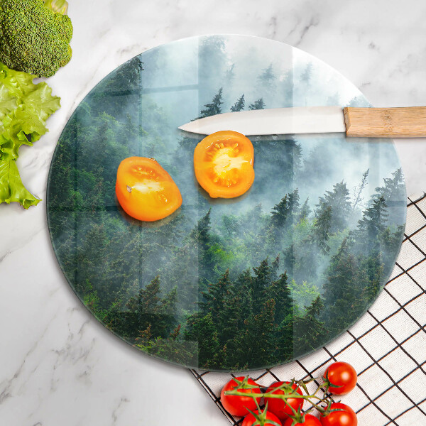 De vidrio templado Bosque en la niebla