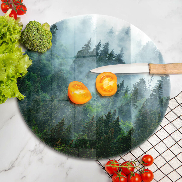 De vidrio templado Bosque en la niebla