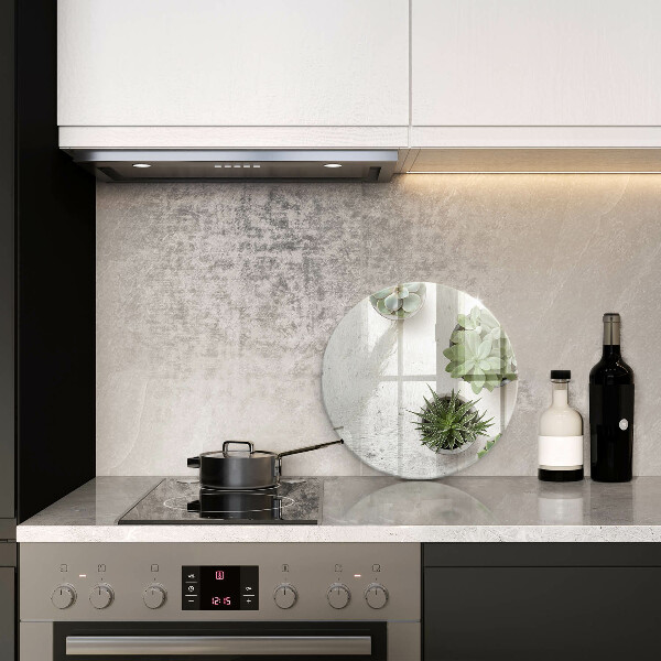 De vidrio templado Suculentas sobre concreto