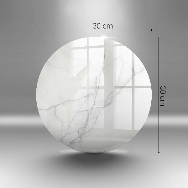 De vidrio templado Mármol blanco delicado