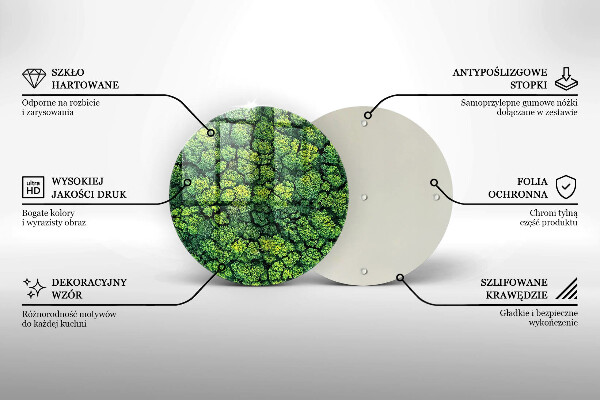 De vidrio templado Planta de musgo natural