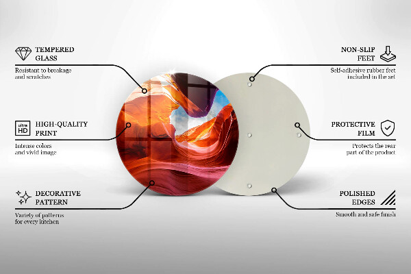 De vidrio templado Paisaje de roca del cañón