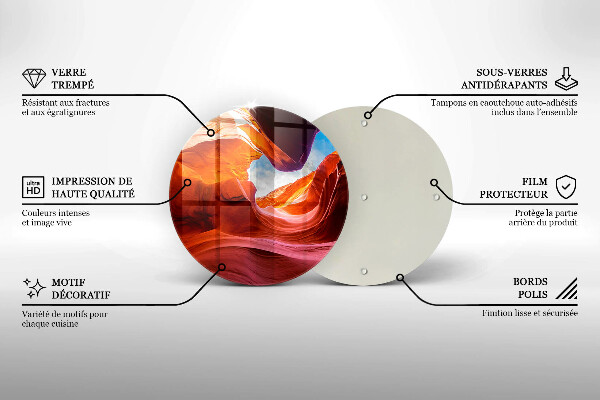 De vidrio templado Paisaje de roca del cañón